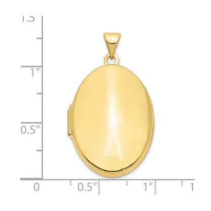 10k Polished Domed Oval Locket