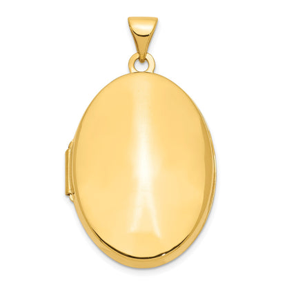 10k Polished Domed Oval Locket