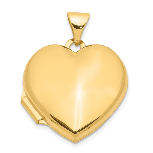 10k Plain Heart Locket