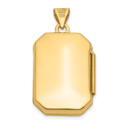 10k Yellow Gold Fancy Rectangle Locket