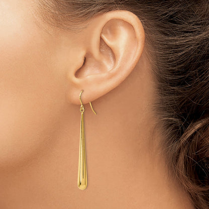 14K Polished Shepherd Hook Earrings