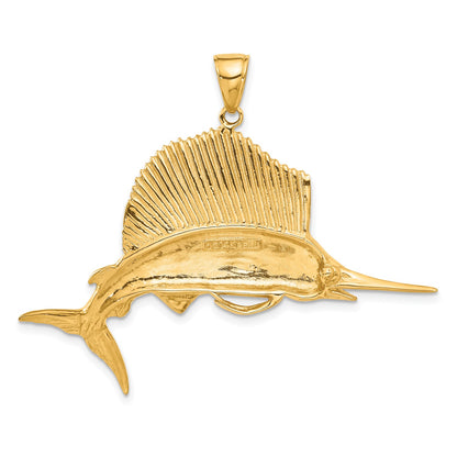 14k Sailfish Pendant