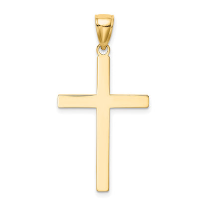 14K Solid Reversible Latin Cross Pendant