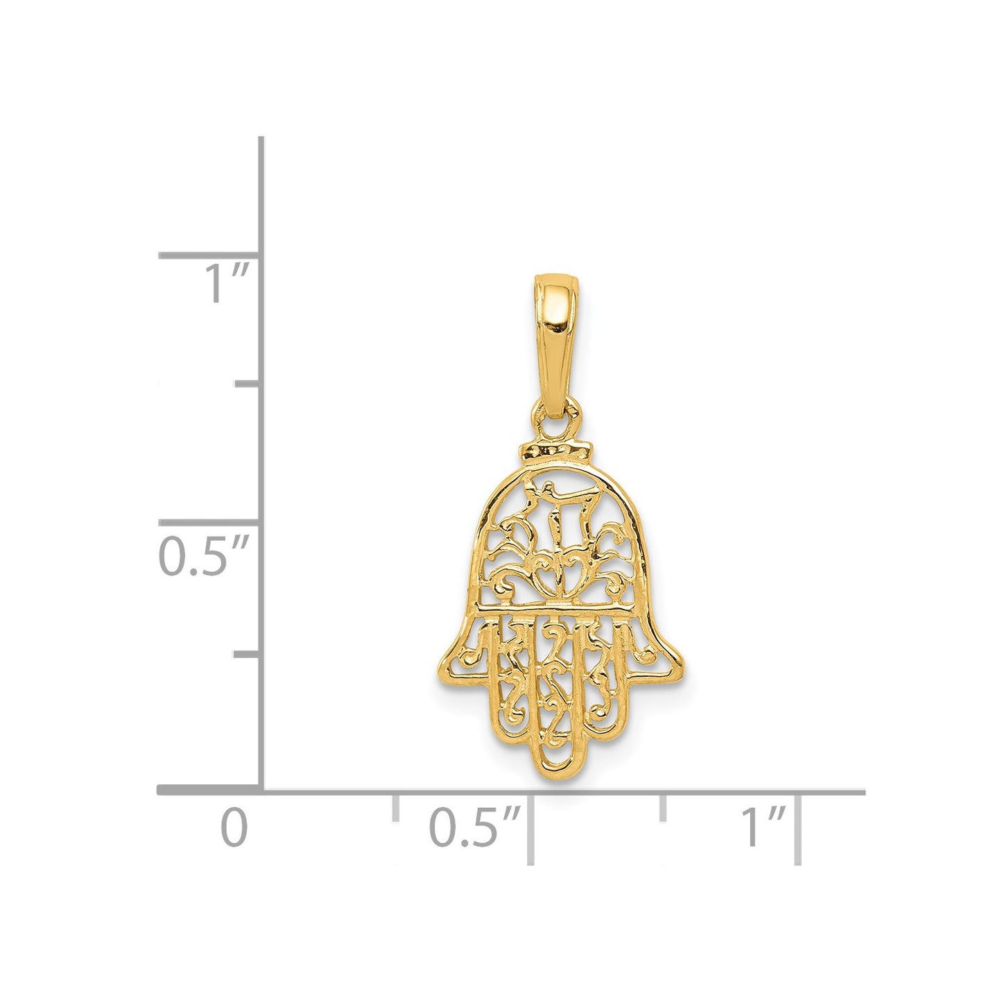 14k Chamseh Pendant