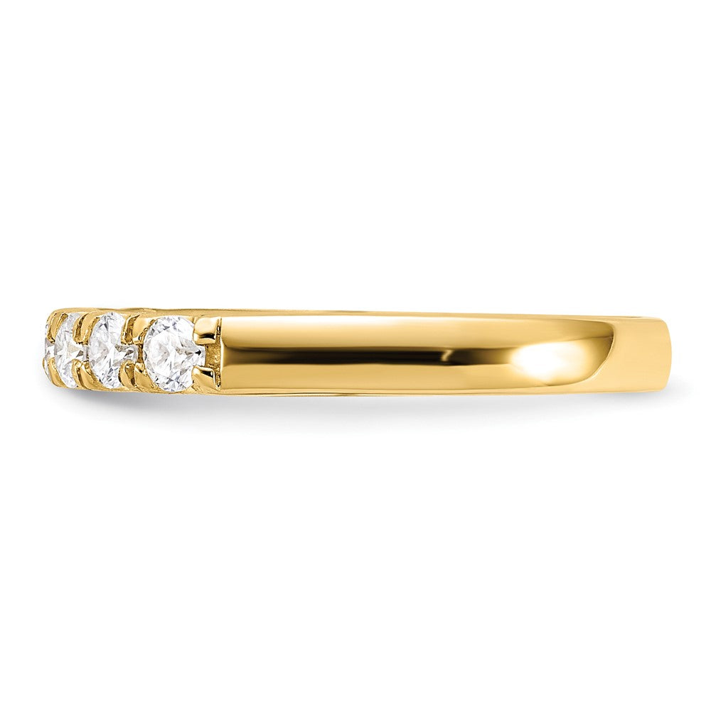 14ky Gold 1.50ct. 7 Stone Moissanite Band