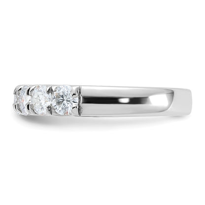 14kw Gold 1ct. 7 Stone G H I True Light Moissanite Band