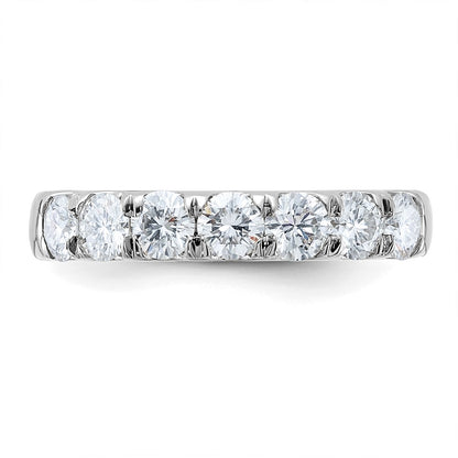 14kw Gold 1ct. 7 Stone G H I True Light Moissanite Band