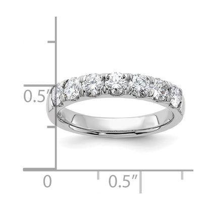 14kw Gold 1ct. 7 Stone G H I True Light Moissanite Band