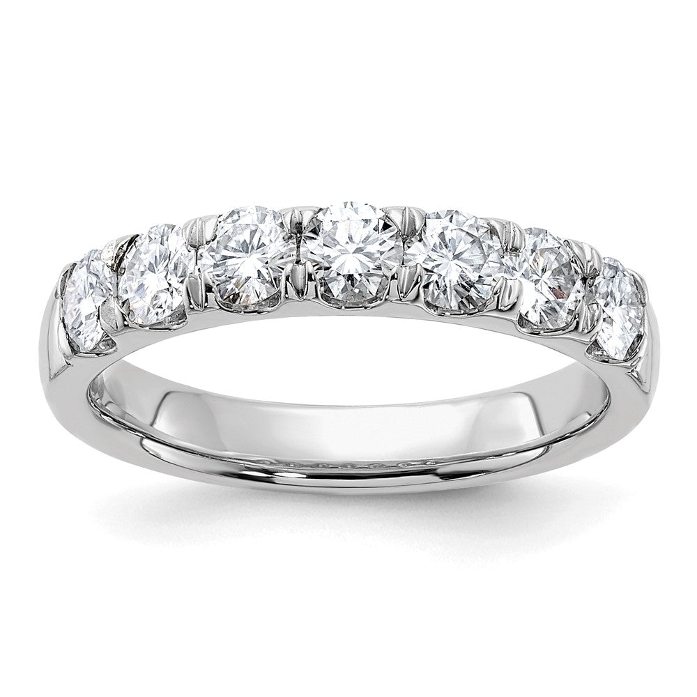 14kw 1ct. 7 Stone G H I True Light Moissanite Band