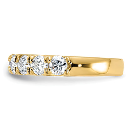 14ky Gold 1.50ct. 9 Stone G H I True Light Moissanite Band