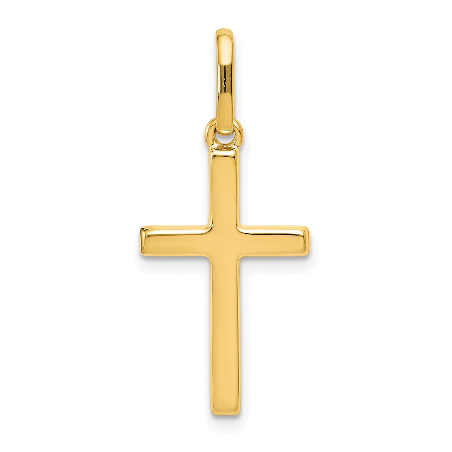 14k Hollow Cross Pendant