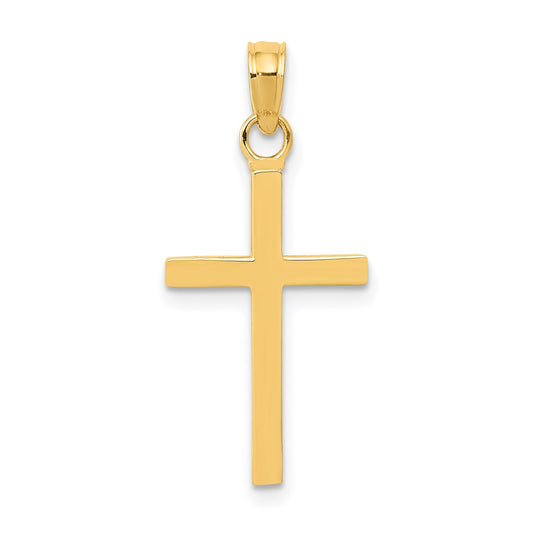 14k Polished Cross Pendant