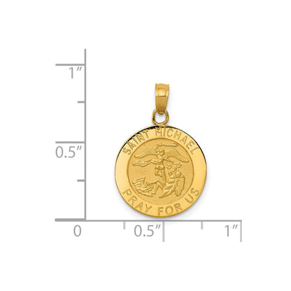 14k Saint Michael Medal Pendant