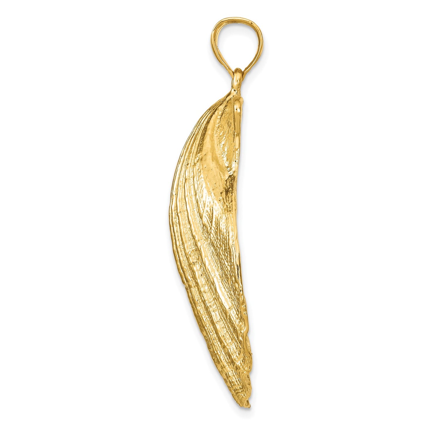 14k Scallop Shell Pendant