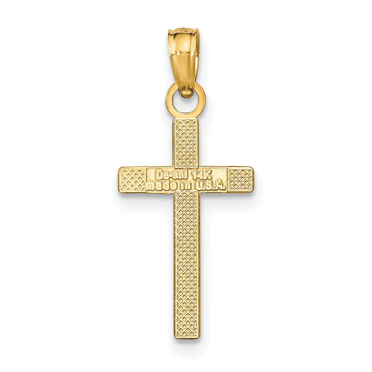 14k Polished Cross Pendant