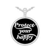 Protect Your Happy Black Onyx | Moissanite Gemstone - deborahjbirdoesdesigns