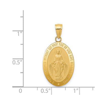 14k Miraculous Medal Pendant