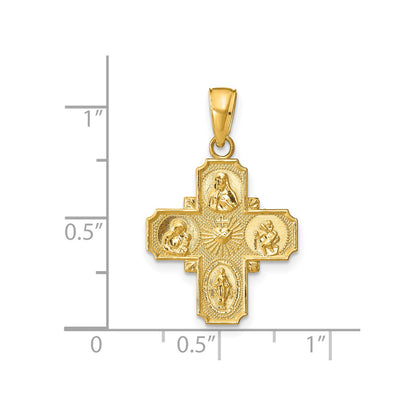 14k 4-Way Medal Pendant