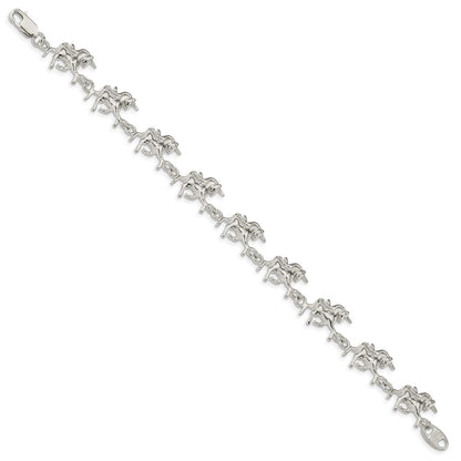 Sterling Silver Unicorns Bracelet