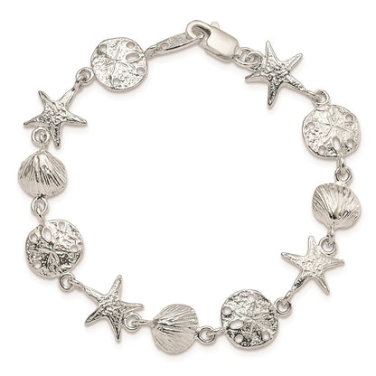 Sterling Silver Seashells Bracelet