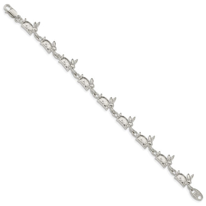 Sterling Silver Rabbits Bracelet