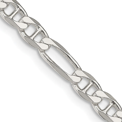 Sterling Silver 4.5mm Figaro Anchor Chain