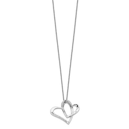 Sentimental Expressions Sterling Silver Rhodium-plated Mother A Part of My Heart 18 Inch Necklace