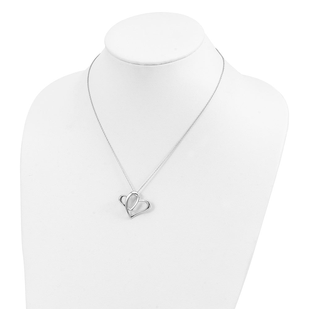 Sentimental Expressions Sterling Silver Rhodium-plated Daughter A Part of My Heart 18 Inch Necklace