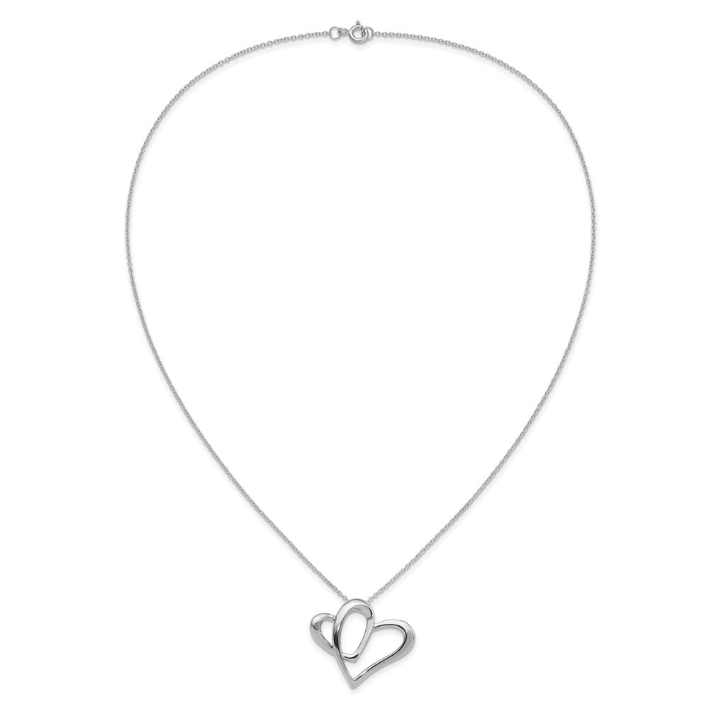 Sentimental Expressions Sterling Silver Rhodium-plated Daughter A Part of My Heart 18 Inch Necklace