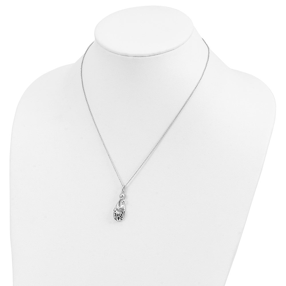 Sentimental Expressions Sterling Silver Rhodium-plated Mother's Pride and Joy 18in. Necklace