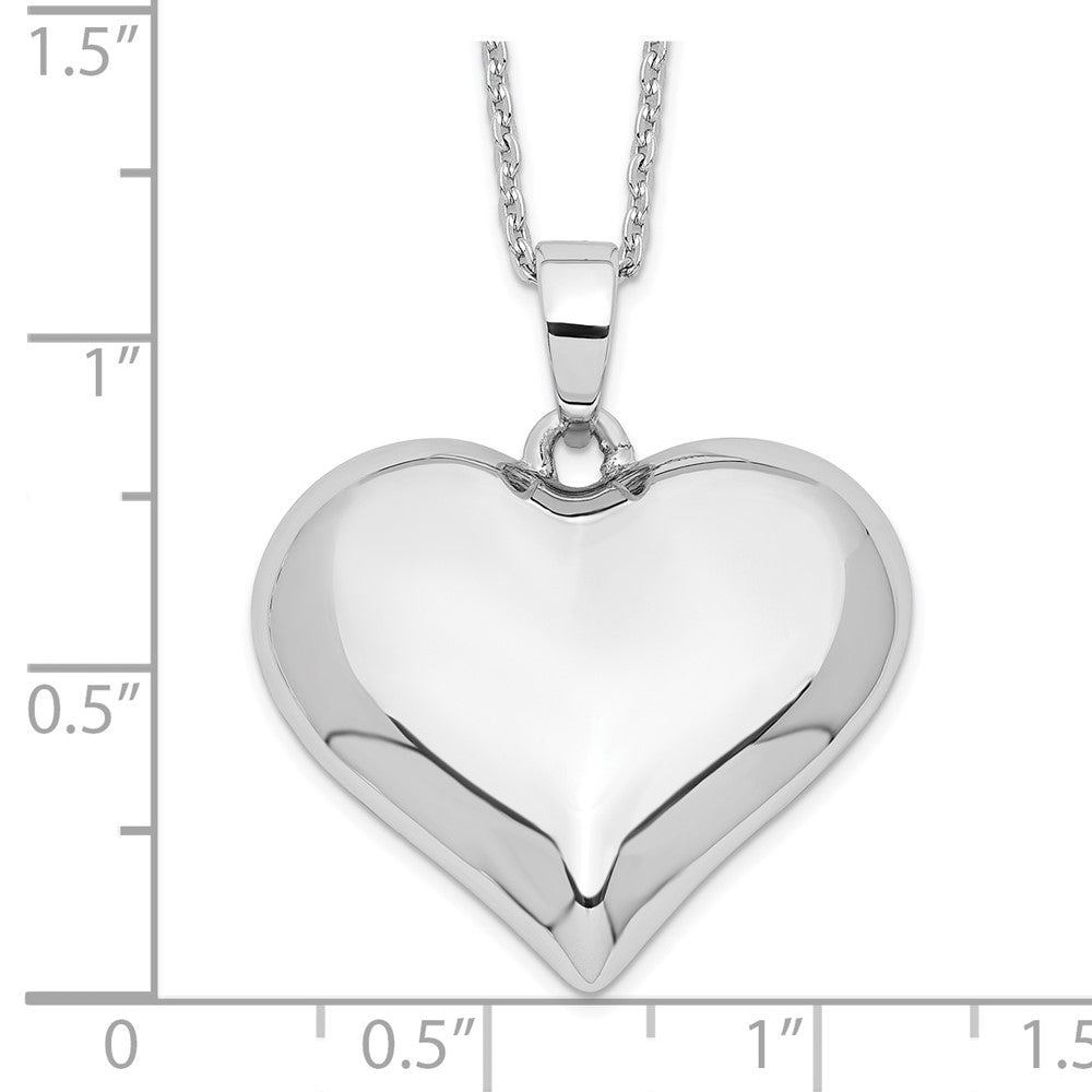 Sentimental Expressions Sterling Silver  Without You Hear Ash Holder 18 Inch Necklace