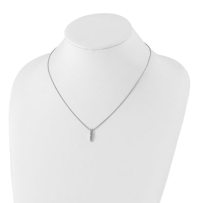 White Ice Sterling Silver Rhodium-plated 18 Inch Diamond Necklace with 2 Inch Extender