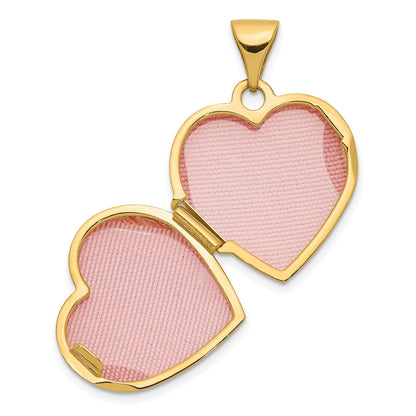 14k 15mm Floral Heart Locket