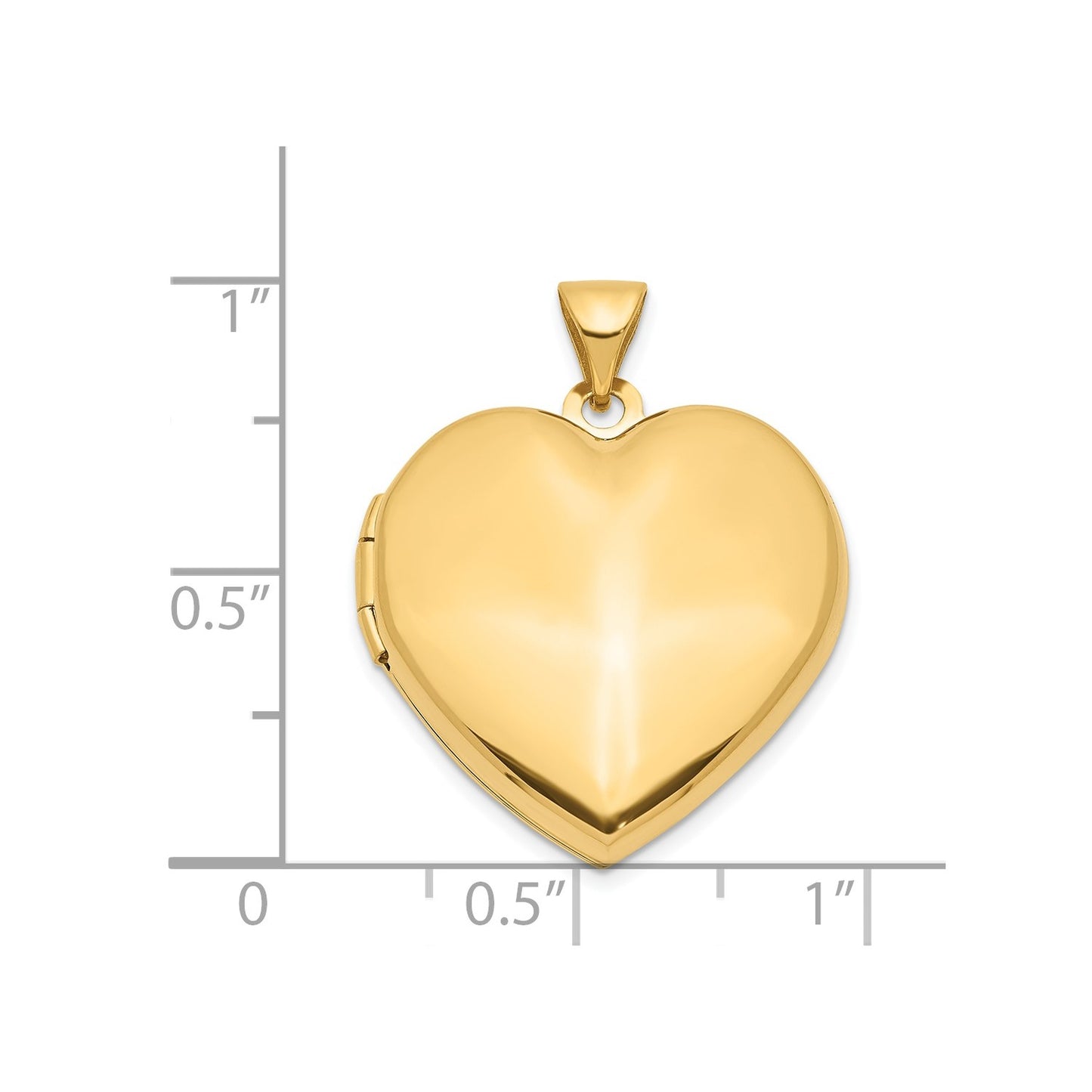 14k Domed Heart Family Locket