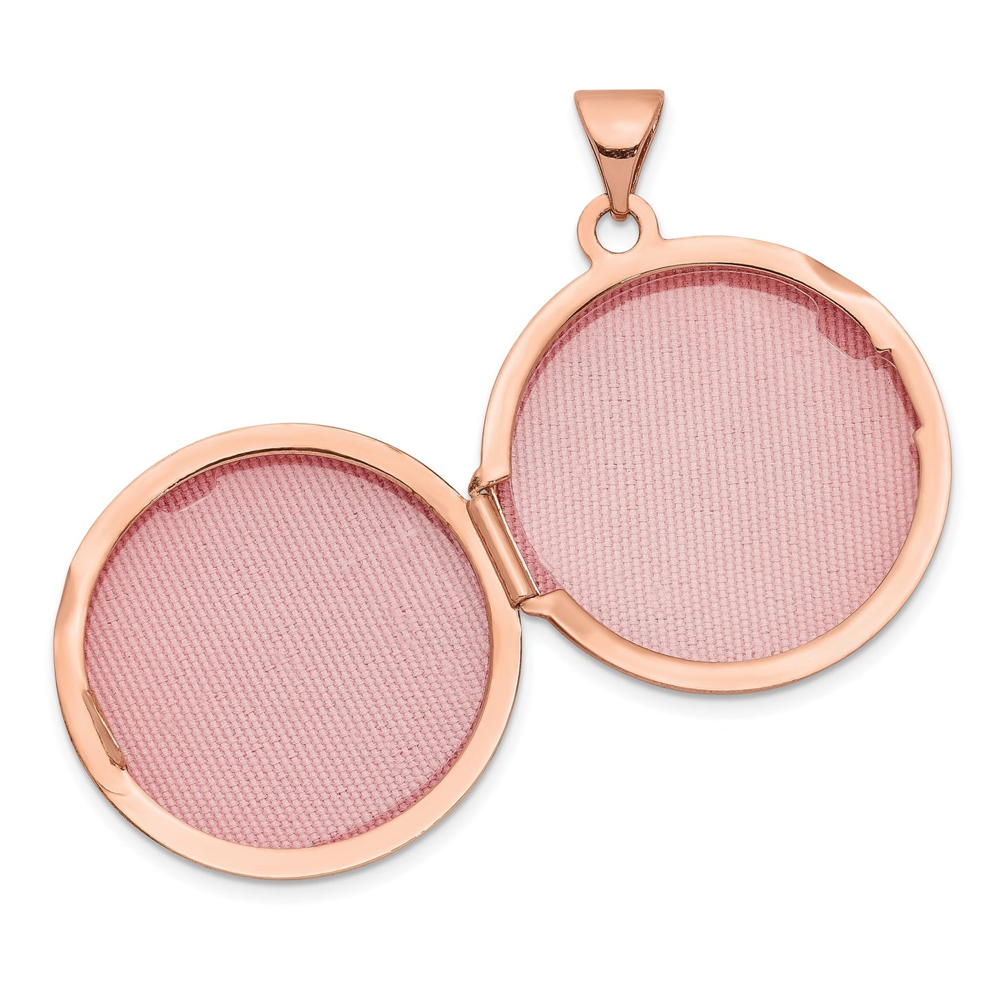 14k Rose Gold 20mm Round Locket