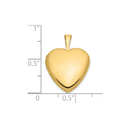 14k 16mm Heart Locket