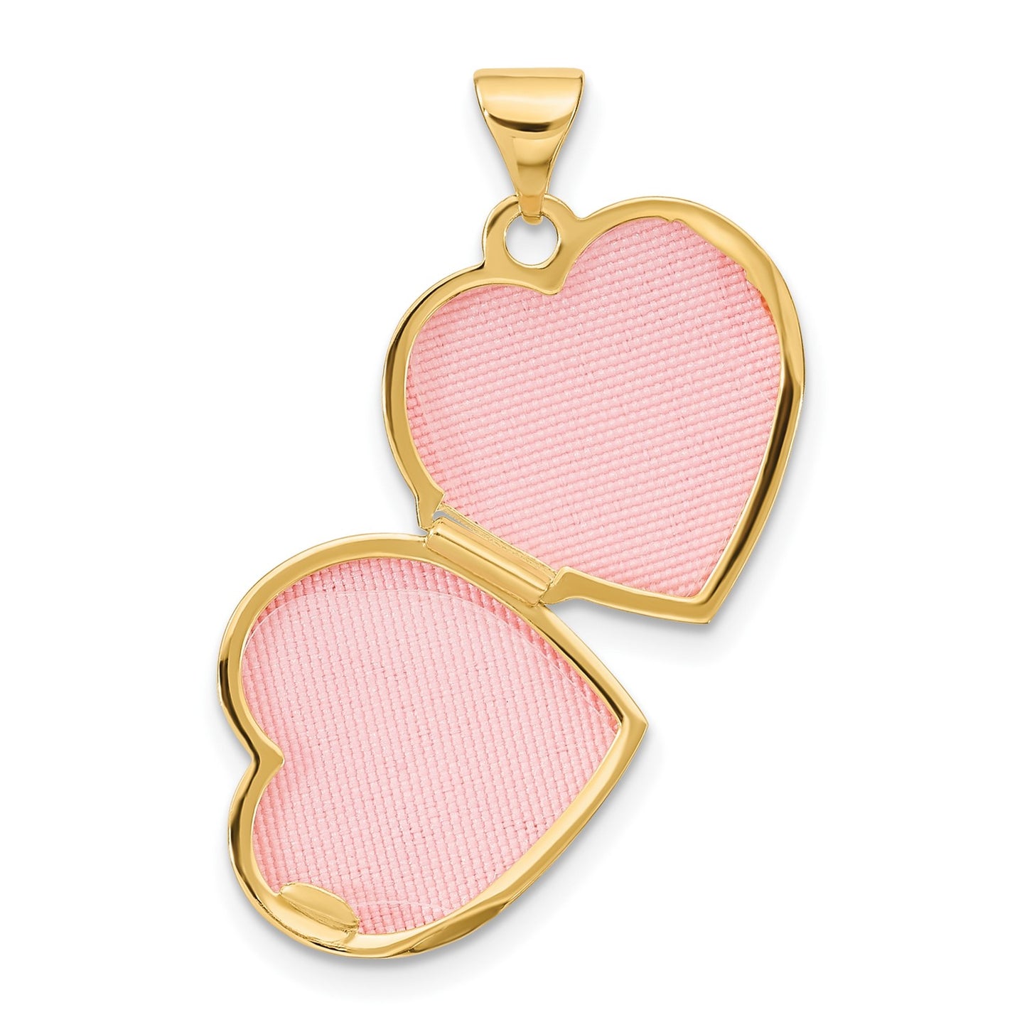 14k Ruby 15mm Heart Locket