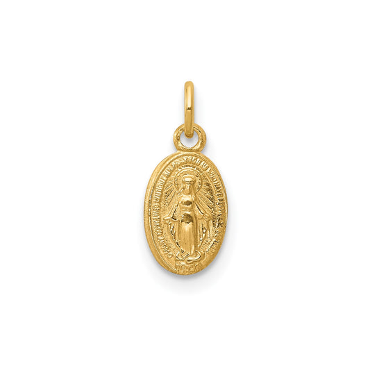 14k Miraculous Medal Charm