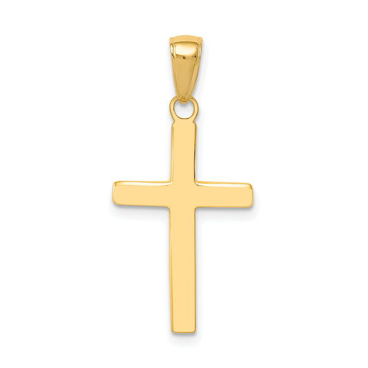 14k Polished Cross Charm