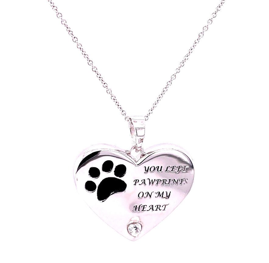 You Left Pawprints On My Heart Ash Holder - deborahjbirdoesdesigns